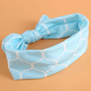 Baby Girls Tie Knot Headband Knitted Cloth Children Girls Elastic Hair Band A9E3