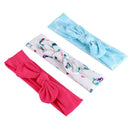 Baby Girls Tie Knot Headband Knitted Cloth Children Girls Elastic Hair Band A9E3