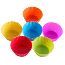 24PCS Silicone Baking Cups Cupcake Liners Muffin Cups Non-Stick Molds Reusa