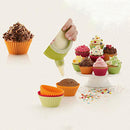 24PCS Silicone Baking Cups Cupcake Liners Muffin Cups Non-Stick Molds Reusa