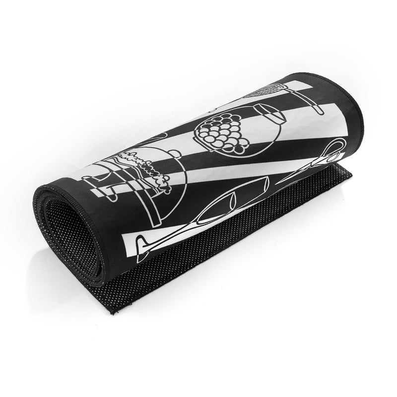 2Pcs Kitchen Floor Carpet Non-Slip Area Rug Bathroom Door Floor Mat Set