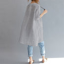 Women Summer Short Sleeve Irregular Cotton Tops T-shirt Blouse Plus Size,Gr O4P6