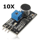 10Pcs Sound Detection Sensor Module LM393 Chip Electret Microphone