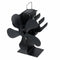 5 Blade Fireplace Heat Powered Stove Fan Quiet Wood Burner Eco Fan Efficient Heat Distribution