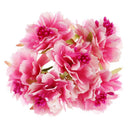 6pcs 4cm Artificial carnation flowers Stamen silk flower bouquet for weddin F5X3