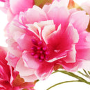 6pcs 4cm Artificial carnation flowers Stamen silk flower bouquet for weddin F5X3