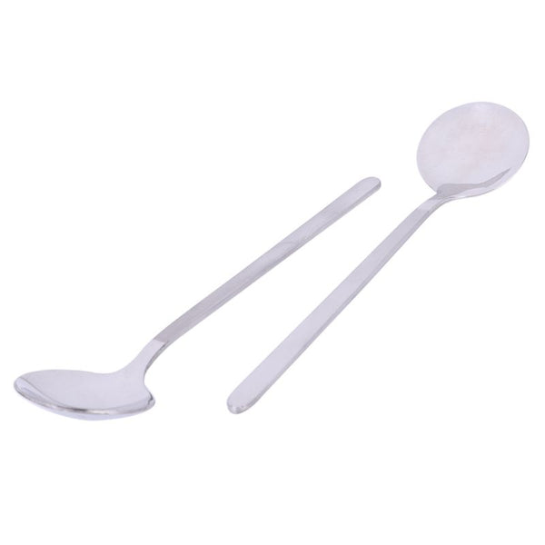12pcs/Set Round Shape Coffee Spoon Stainless Steel Mini Teaspoons Sugar Des S5Q4