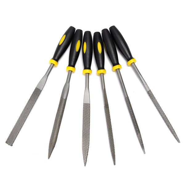 6pcs Mini Files Metal Filing Rasp Needle File Wood Tools Hand Woodworking Tool Set
