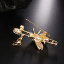 Cute Honeybee Women Brooches Animal Shapes Crystal Bee Brooch Pins Badges F J9Z2