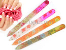 4pcs Color Crystal Glass Nail Art Files Manicure Tool Kit Durable Case 5 MMM