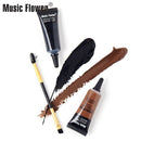 Music Flower 2 Color Eyebrow Gel Eye Brow Enhancers Waterproof Makeup Brush Set