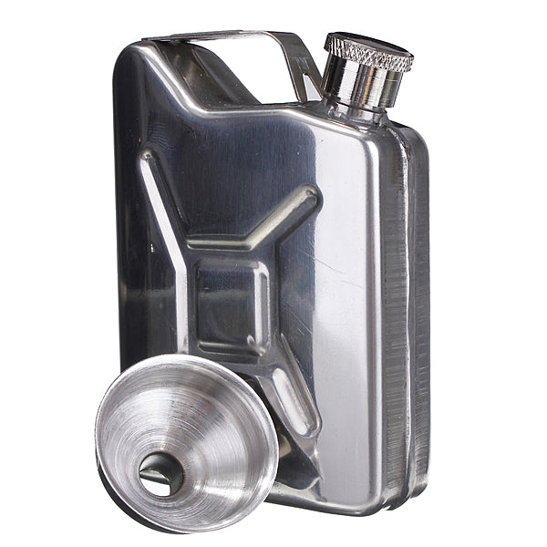 Portable 5oz Stainless Steel Mini Hip Flask Liquor Whisky Pocket Bottle With Funnel