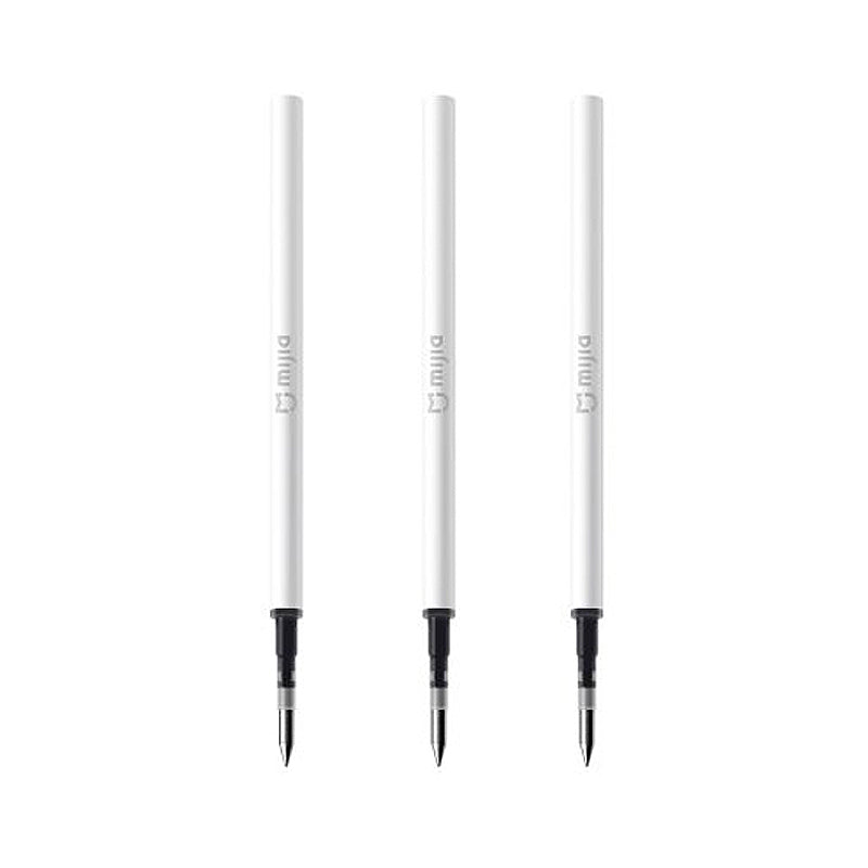 Original Xiaomi Mijia Smooth 0.5mm Writing Point Durable Signing Pen WIth 3Pcs Black Ink Refill