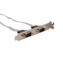PCI to Dual DB9 Serial RS232 2 Ports Black Card Adapter Controller R7O7