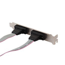 PCI to Dual DB9 Serial RS232 2 Ports Black Card Adapter Controller R7O7