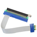 PCI-E PCI Express 16X to 1X Riser Card Adapter Extender Flex Flexible Exten