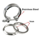 Stainless Steel V Band Flat Flange Clamp Kit Assembly - 3 Inch Inner 76mm V S3M8