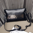 new fashion casual women PU leather rivet pack envelope package evening clu C6J3