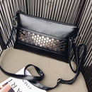 new fashion casual women PU leather rivet pack envelope package evening clu C6J3