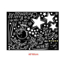 Wall Stickers merry christmas background wall decoration Removable (D, 45 c Z4K1