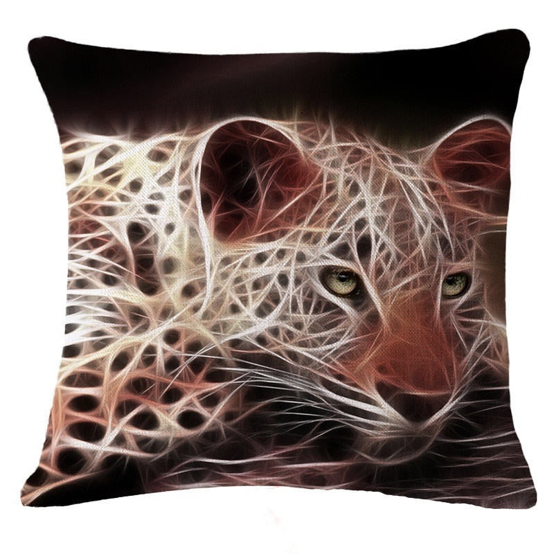 Honana 45x45cm Home Decoration Black 3D Fluorescence Animals 6 Optional Patterns Pillow Case
