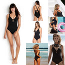 fashion summer European and American retro ladies Siamese Bikini e cross co H9K8