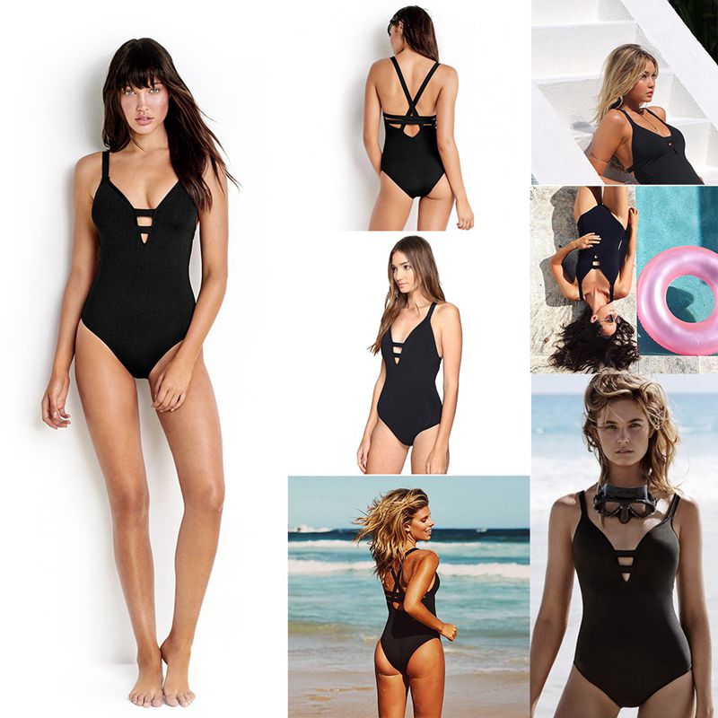 fashion summer European and American retro ladies Siamese Bikini e cross co H9K8