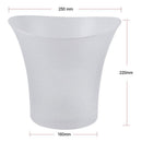 LED Ice Bucket Champagne Wine Beer Cooler Xmas Party 5L - Red
