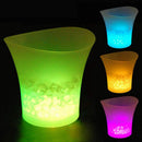 LED Ice Bucket Champagne Wine Beer Cooler Xmas Party 5L - Red