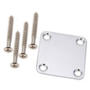 1 Set Electric Guitar Neck Plate with Screws for Strat Tele Guitar Precisio L8Q3