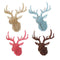 3D Wooden Elk Head Wall Hanging Craft DIY Model Animal Wildlife for Home Decoration