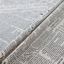 Retro Newspapers Pattern Decorative Table Cloth Cotton Linen Tablecloth Din Q3H1