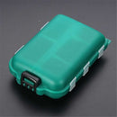 10 Lattice Utility Fishing Tackle Box Lures Hooks Hard Pastic Fishing Tools