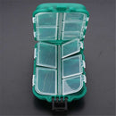 10 Lattice Utility Fishing Tackle Box Lures Hooks Hard Pastic Fishing Tools