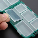 10 Lattice Utility Fishing Tackle Box Lures Hooks Hard Pastic Fishing Tools