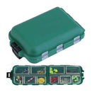 10 Lattice Utility Fishing Tackle Box Lures Hooks Hard Pastic Fishing Tools