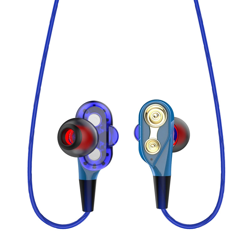 Wired earphone Super Bass Noise Isolation HIFI 3.5mm dual drive stereo In-E P1M7