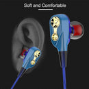 Wired earphone Super Bass Noise Isolation HIFI 3.5mm dual drive stereo In-E P1M7