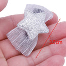 6Pcs Cute Baby Girls Hair Clips Handmade Fabric Bowknot Crown Hairpins Todd R4U4