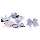 6Pcs Cute Baby Girls Hair Clips Handmade Fabric Bowknot Crown Hairpins Todd R4U4