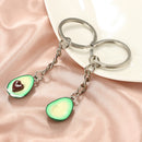 Cute green avocado friendship keychain set hearts asymmetric bff avocado gi Z1L7