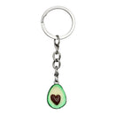 Cute green avocado friendship keychain set hearts asymmetric bff avocado gi Z1L7