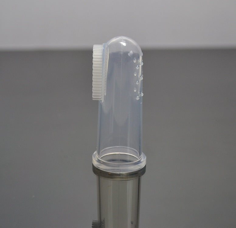 Cat Dog Oral Care Massager Toothbrush Soft PLASTIC Finger Brush