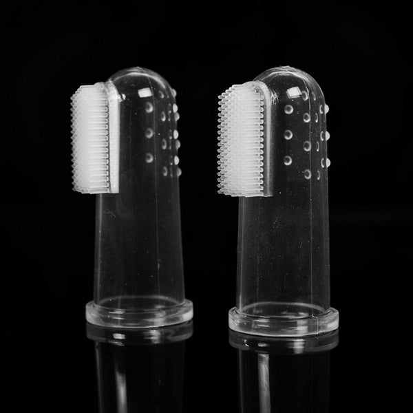 Cat Dog Oral Care Massager Toothbrush Soft PLASTIC Finger Brush