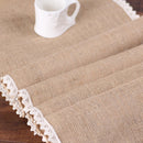Party supplies linen table runner flag lace table runner table Christmas we G9P4