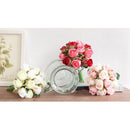 12pcs/lots Artificial Rose Flowers Wedding bouquet Thai Royal Rose Silk flo E4V3