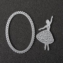 Dancing Girl DIY Cutting Scrapbook Card Photo Album Paper Embossing Craft Decoration