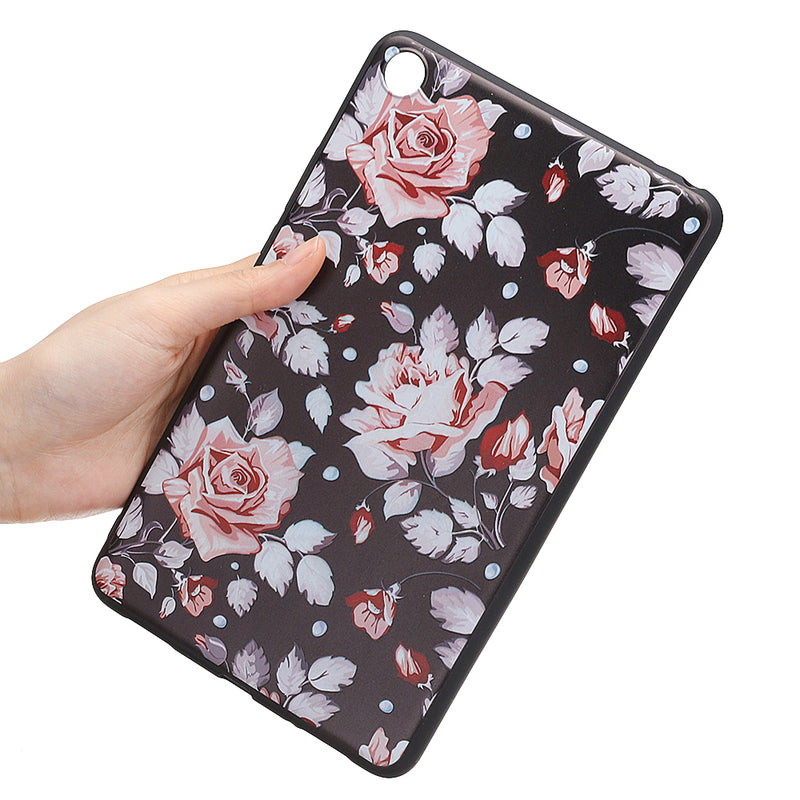 TPU Back Case Cover Tablet Case for Xiaomi Mipad 4 - Rose Version
