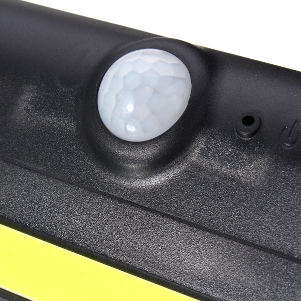 Solar Power COB LED PIR Motion Sensor Waterproof Wall Light Outdoor Garden Path Lamp