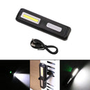 USB charging inspection lamp with magnet COB working flashlight can support